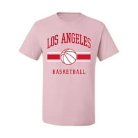 Divlji Bobby Grad Los Angeles Lar Košarka Fantasy Fan Sports Muška majica, svijetlo ružičasta, 4x-velika