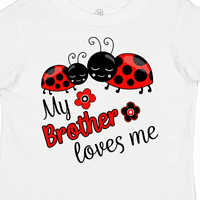 Inktastic moj brat me voli sa slatkim damama, poklon dječaka malih majica ili majica mališana