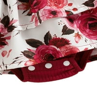 Bomotoo djevojke slatke ljetne odjeće cvjetni ispis ljuljački ROMper Travel Loose Tutu haljina
