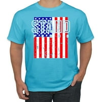 Divlji Bobby, američka zastava Ponosan, američki ponos, muške grafičke teže, svijetlo tirkizno, 3xl