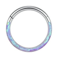 Frehsky Minđuše za žene 16G Opal Septum prstenovi obruče za usne prsten za usne prstenje od nehrđajućeg