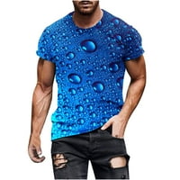 Majica muške plus veličine Zazor muške modne tiskane majice kratkih rukava bluza okrugli vrat casual