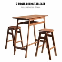 PUB Blagovaonski set, moderni bar stol i magački kontra požarske stolice, drveni bistro stol i stolice