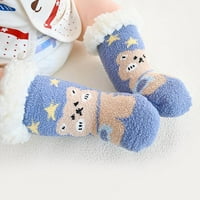 Leey-World Toddler Cipele Toddle obuće Zimske male cipele Mekano dno unutarnje klizanje Topla kat Slatka cipele za životinje Djevojke čizme
