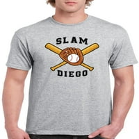 Slam Diego majica Men -Smartprints dizajni, muški 5x-veliki