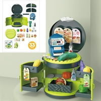 Godderr TODDLER Igračke za bebe Klizacija Kuhinjski pribor za smeće Supermarket Toys Doctor Kit Toddlers
