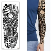 Potpune ruke privremene tetovaže Velike totemske tetovaže Naljepnica umjetnost U4J tijelo D7W5
