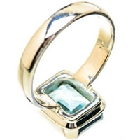 Blue Topaz Veličina prstena 7. - Ručno rađena boho vintage nakit prsten130657