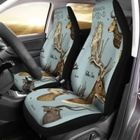 Set autohtovih pokrivača velikog roga roga lose elk impala gazelle univerzalni automatsko prednja sjedala