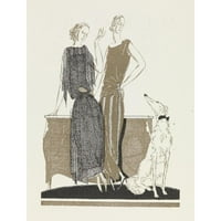 Pierre Morgue Black Ornate uokviren dvostruki matted muzej umjetnosti ispisa pod nazivom: dvije haljine