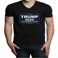 Muški Trump Black V-izrez majica Mala crna