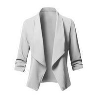 Olyvenn Moderan trendy ženski modni casual čvrsti otvoreni kardigan jakna s dugim rukavima kaput radna