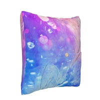 Posteljina jastuka, plavi perje ukrasni bacanje Kvadratni jastuk sa džepovima za sof za spavaću sobu