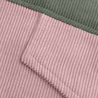 Dugi kardigan džemperi za žene Corduroy Vanjska labava jakna Overičarska majica Gumb Cardigan Long rukava Otvoreno tkanje Kanjoe džemper sa šećerom Zimski otvor Cardigan