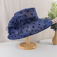 ANVAZISE Prozračna šešir za sunčanje široka ručna čipka cvjetna dizajna dot žene sunhat za svakodnevno nošenje vina crveno