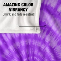 Logovizija Purple Tie-Dye Silky Touch Super Soft Baket 50 '60'