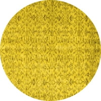 Ahgly Stroj firme prati zatvoreno okruglo apstraktno žuti prostirke savremene površine, 6 'okruglo