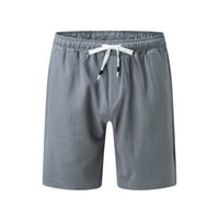 Labakihah Muške hlače Muškarci Ljetni čvrsti boli Sportski džepni pamuk i posteljina Ležerne kratke
