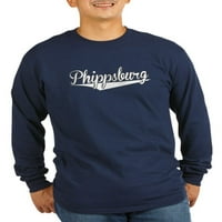 Cafepress - Phippsburg, retro, majica s dugim rukavima - tamna majica s dugim rukavima