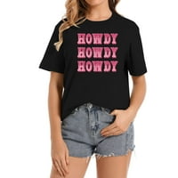 Howdy Southern Western Girl Country Rodeo Pink Cowgirl Women majica