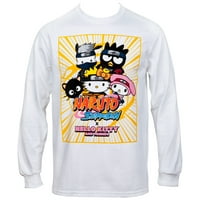 Hello Kitty Naruto Shippuden Group Likovi dugih rukava majica-medium