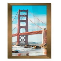 Frame Gold Brončani okvir za slike - Moderni foto okvir uključuje UV akril Shatter Guard Front