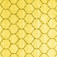 Ahgly Company Zatvoreni pravokutnik Trellis žuta prostirke savremene površine, 2 '3'