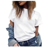 Košulje za žene SOLID kratkih rukava Summer Shirts L