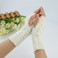 Ženske djevojke Zimske rukavice bez prstiju, modne ležerne čvrste boje mekane rastezanje kože elastične
