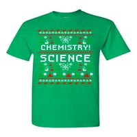 Hemija nauka ružna božićna zabavna humora DT odrasla majica majica