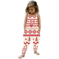 Romped odijelo za božićne božićne Xmas dječji trag za dijete Djevojke djevojke djevojke djevojke za