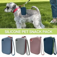 HonRane torba Pričvršćivanje kućnih ljubicačkih silikonskih torbica za pse Torbica prijenosni kućni zavoj za trening izvod lagane vrećice za remen
