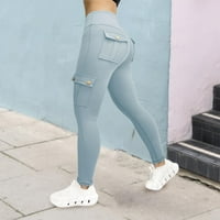 DRPGunly ženske hlače na radnoj odjeći za fitness hlače ženske visoko elastične teške joge hlače Brze