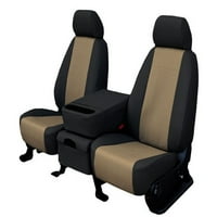 Calrend Prednji sportski kašike FAU kožne poklopce sjedala za 2012 - Toyota Corolla - TY472-06LB Bež umetci sa crnom oblogom