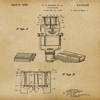 Originalni mikrofonski umjetnički rad dostavljen u - Muzika - Patent Art Print