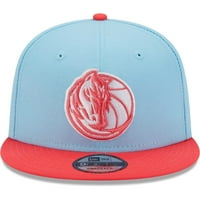 Muški novi era u prahu Plavi crveni Dallas Mavericks 2-tonska boja 9Fifty snapback šešir - OSFA