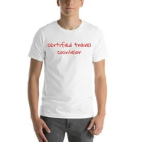 Rukom napisan certificirani savjetnik za putni savjetnik kratkih rukava pamučna majica u nedefiniranim