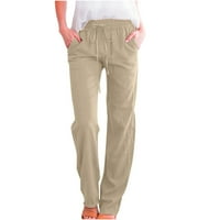 Mrat Comfy Lounge pantalone Pune dužine hlače traperice Moda Žene Ležerne prilike pune boje elastične