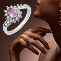 Baccoc Pribor za prstenje i muški srebrni prstenovi za ženske prstenove ženskih prstenova za žene sjajne