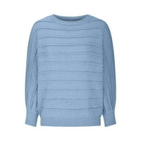 Viadha džemperi za žene trendi jesen zima od pulover na ramenu pleteni džemper sa otvorenim vratom