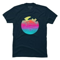 Tropsko ostrvo Ljeto Plaža Whale Muška mornarica Plava grafika TEE - Dizajn od strane ljudi 3xl