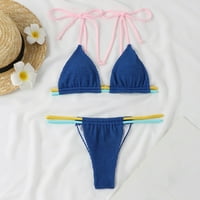 Ljetne kratke hlače za žene na plaži Žene vuče Vintage kupaći kostim dva retro halter ruched wrap front