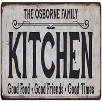 Osborne Obiteljska kuhinja Poklon šik metalni znak 206180039458