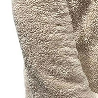 Muški zimski kaputi - Anorak čvrsti dugi rukav Curtleneck Full Zip Topla kasuta s kapuljačom Anorak