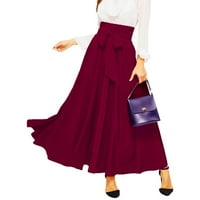 Maxi suknje za žene naborana polovina suknja vintage modna ležerna suknja