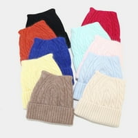Unizno šeširi crtani grafički tiskani pleteni zimski pleteni kabel kabela, ugodne stilske pokrivaljke