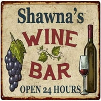 Shawna rustikalni vinski bar potpisan zid zida Décor kuhinja Poklon metal 112180056562