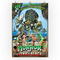 Venecija plaža, Kalifornija - Horror Venecija plaže - Lantern Press poster