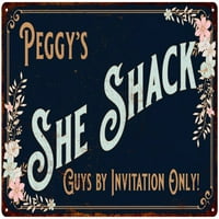 Peggy's Sheack Sign Metal zidni dekor visoki sjaj Metal 208120060104