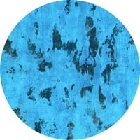 Ahgly Company u zatvorenom okruglom apstraktnoj svijetlo plavoj modernim prostirkama područja, 7 'runda